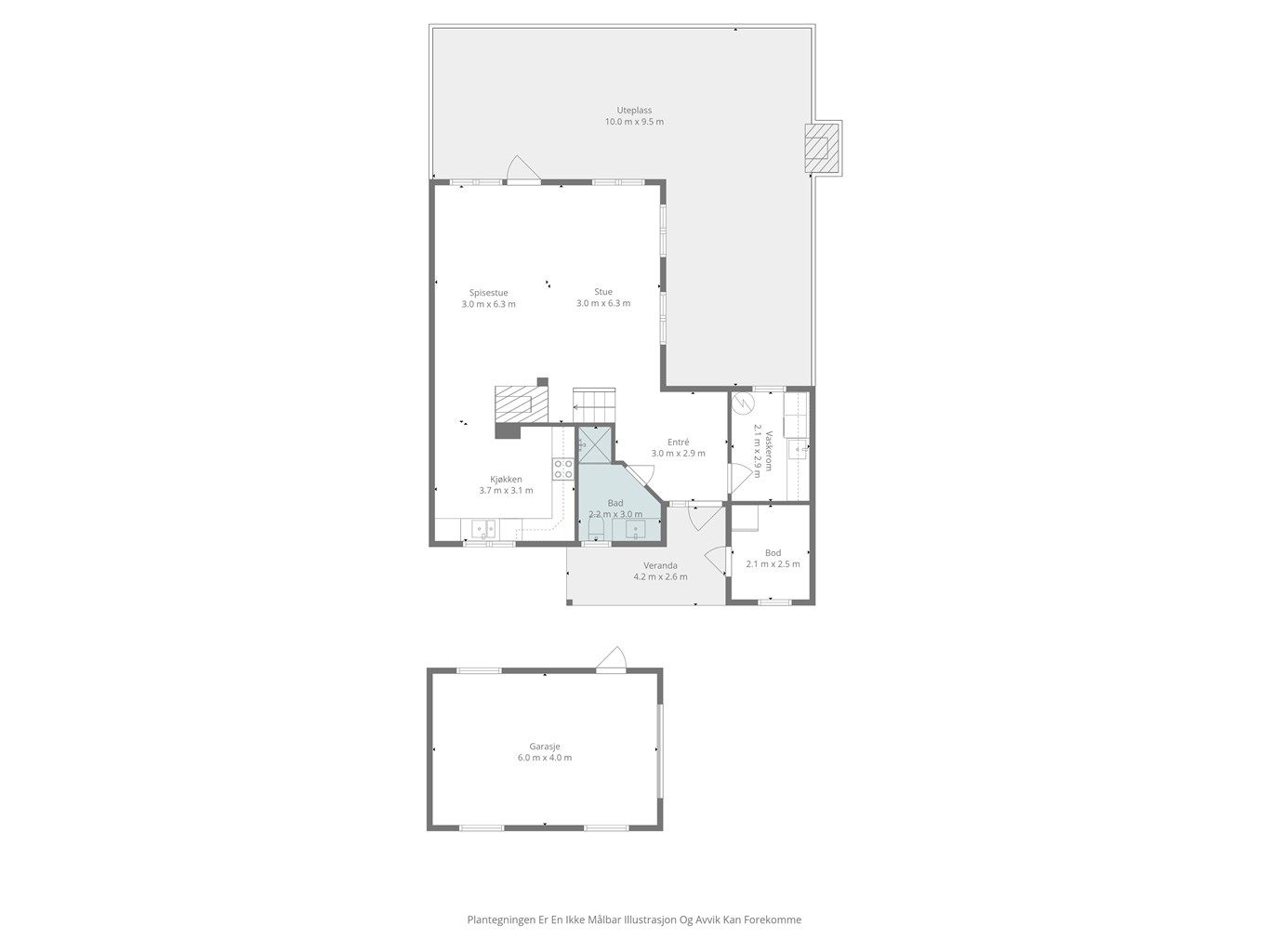 Velkommen til Nedre Hovdenut 25 - Plantegning 1 etg. 