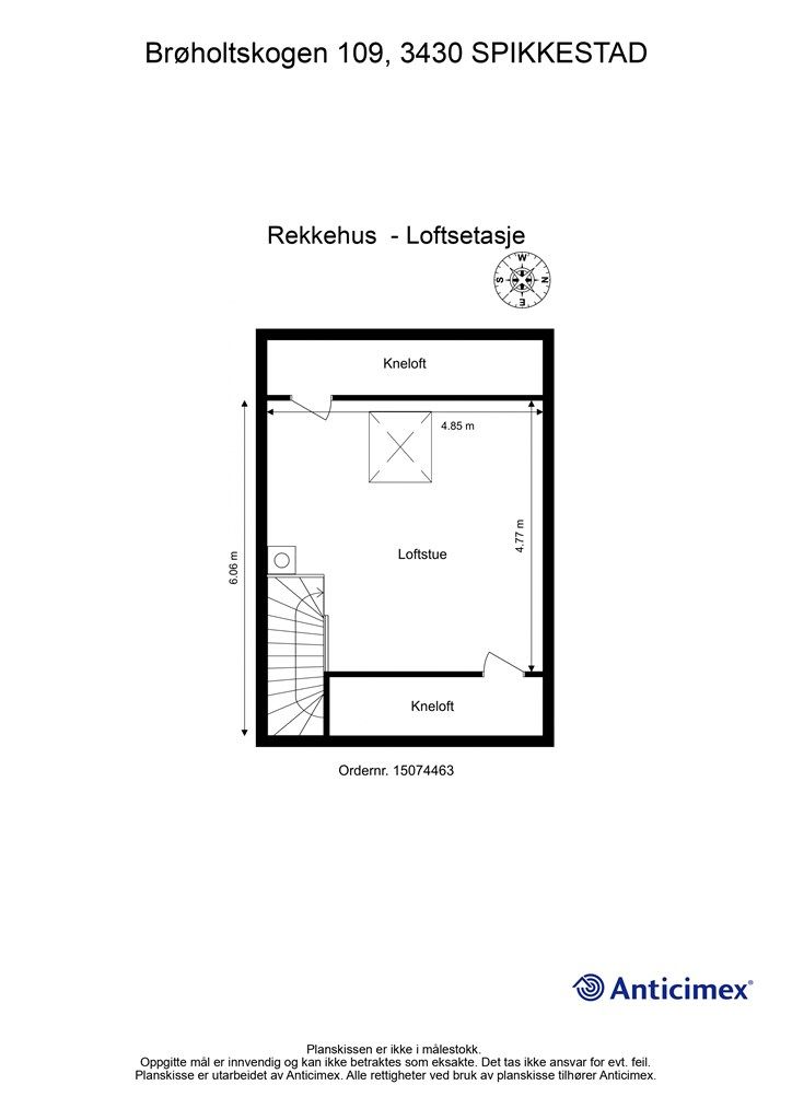 Plantegning - Loftetasje