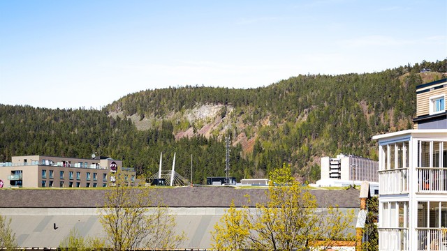Kort gangavstand til buss, tog, dagligvarebutikker m.m.