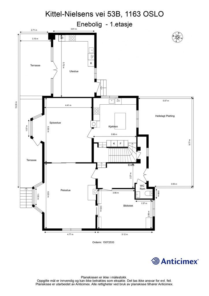 Plantegning - 1. etasje