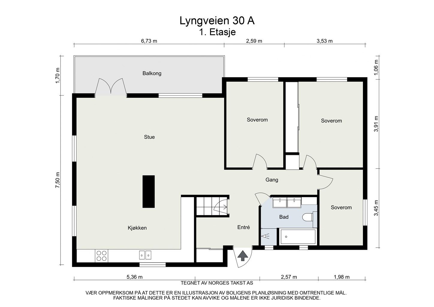 Plantegning - 1. etasje