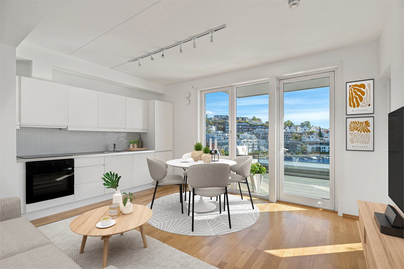 Velkommen til Blokkhusgata 1 - en meget flott 2-roms selveierleilighet med fantastisk utsikt. (3D-styling). 