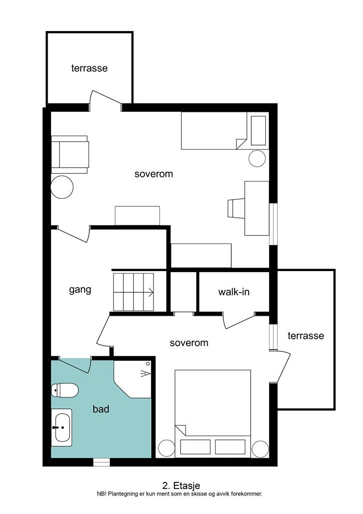 Plantegning 2 etasje