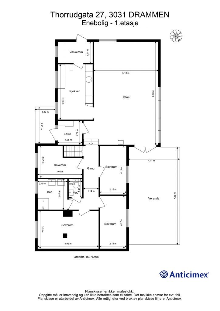 Plantegning - 1. etasje