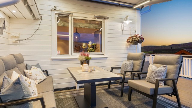 Terrasse - Kveldsbilde.