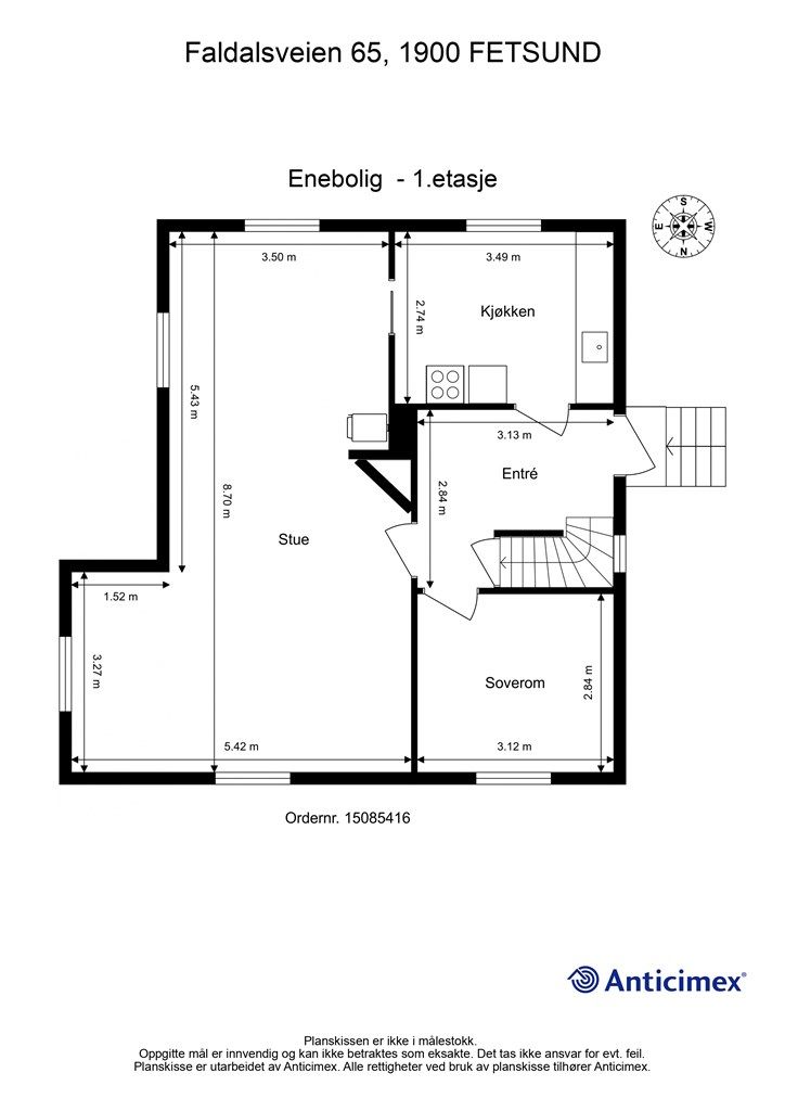 Plantegning - 1.etasje