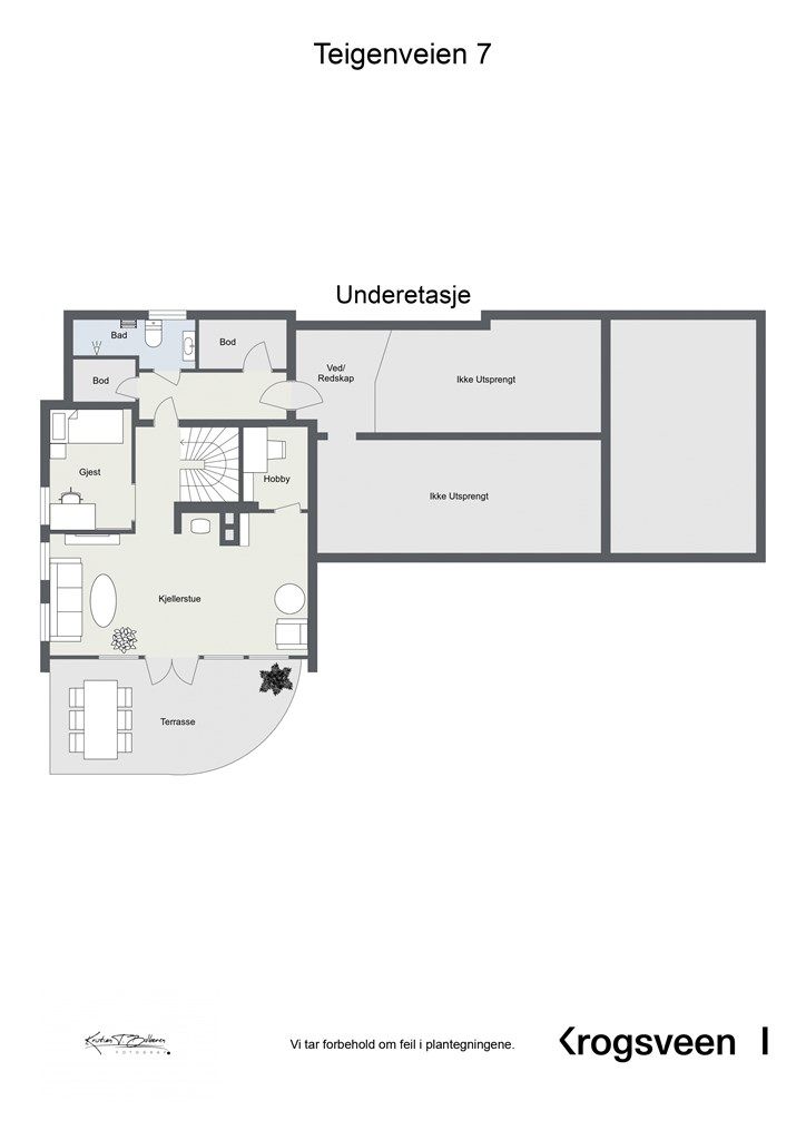 Planskisse - Underetasje.