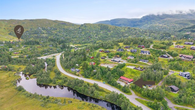 Her er det kort vei til Furedalen Alpint og fine langrennsløyper.
