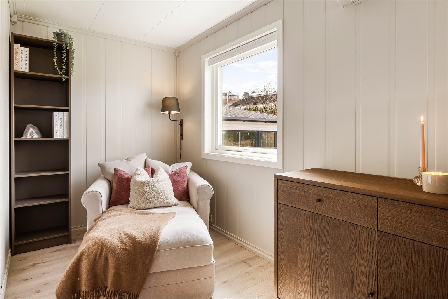 Koselig plass hvor man kan slappe av med en god bok og finne roen