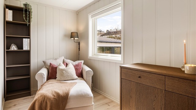 Koselig plass hvor man kan slappe av med en god bok og finne roen