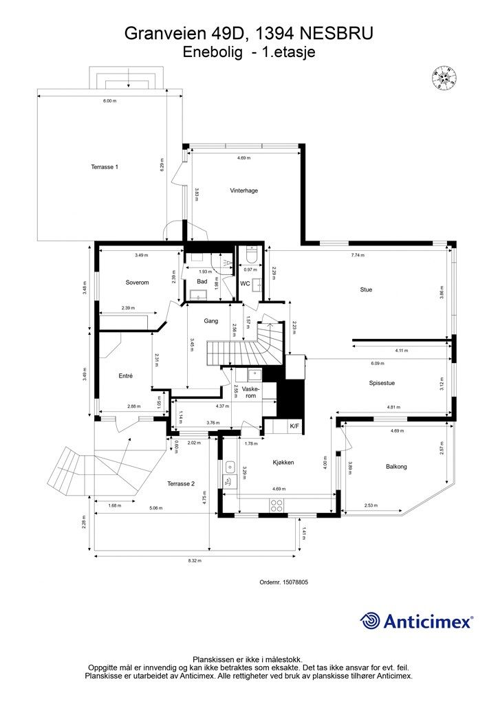 Plantegning - 1.etasje