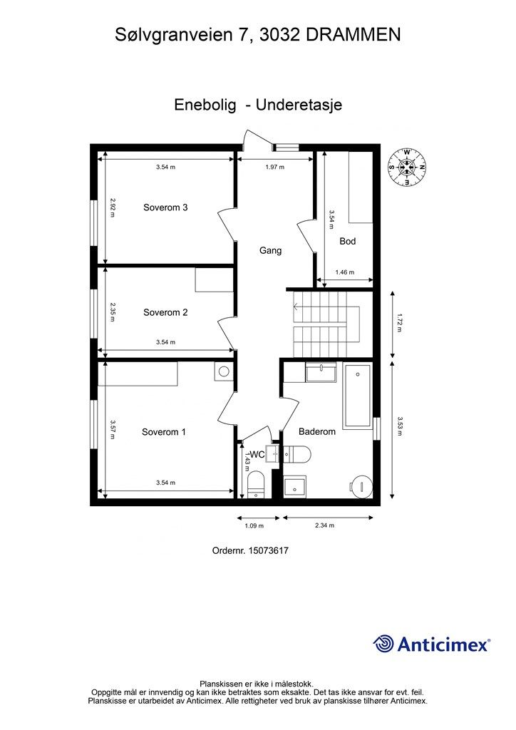 Plantegning - Underetasje