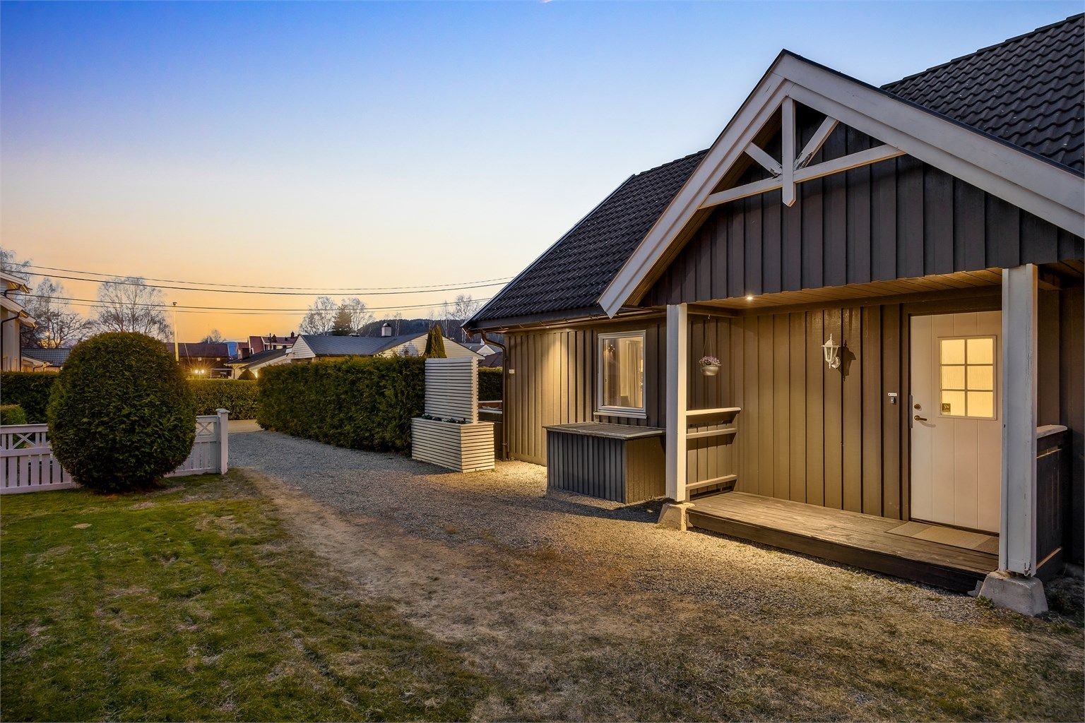 Eiendommen ligger i en rolig blindvei uten gjennomgangstrafikk. 
Foto: Stine Jørgensen Prøitz