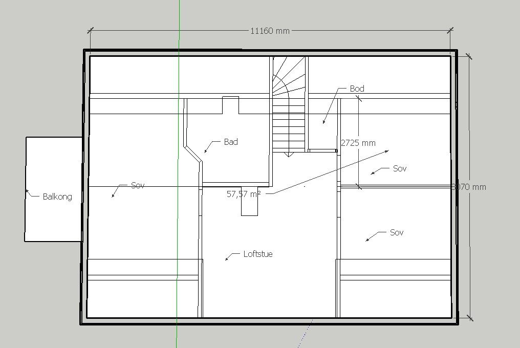 Plantegning 2. etasje.