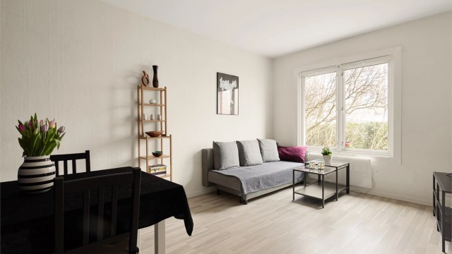 Simen Grevskott v/Krogsveen Hasle har gleden av å presentere Lillebergsvingen 4, en lys og arealeffektiv 1-roms andelsleilighet