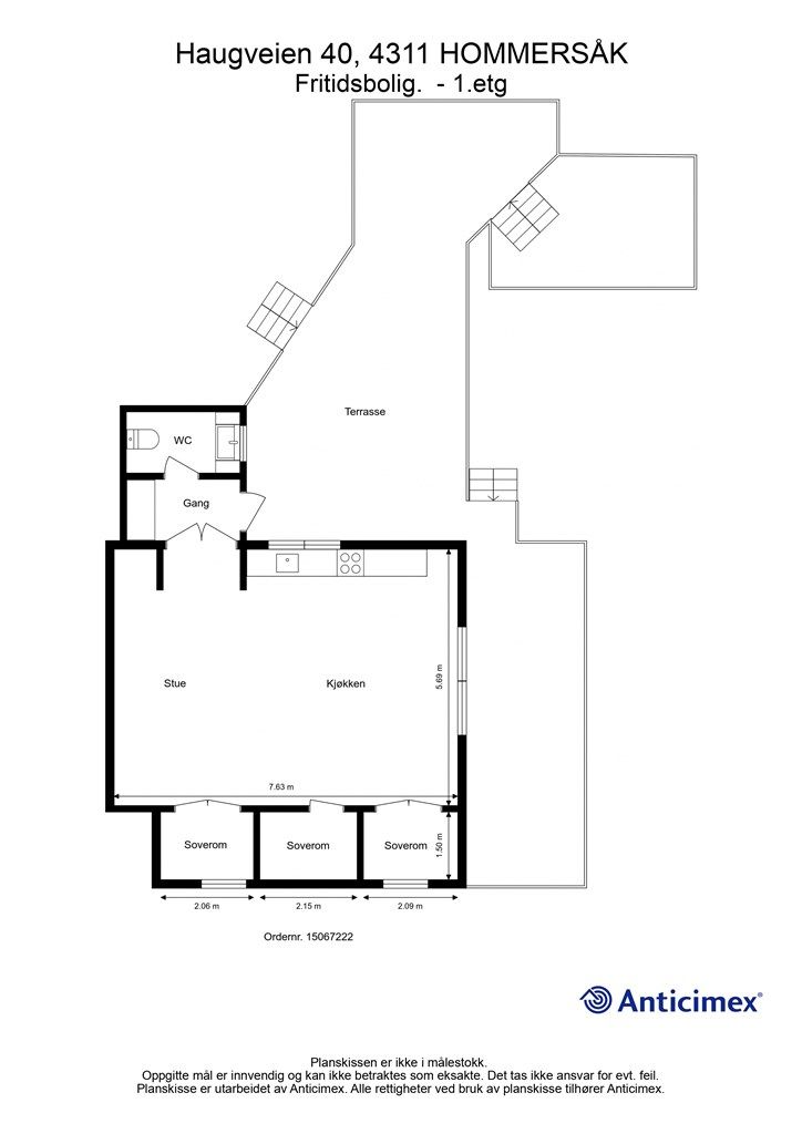 Plantegning - Fritidsbolig