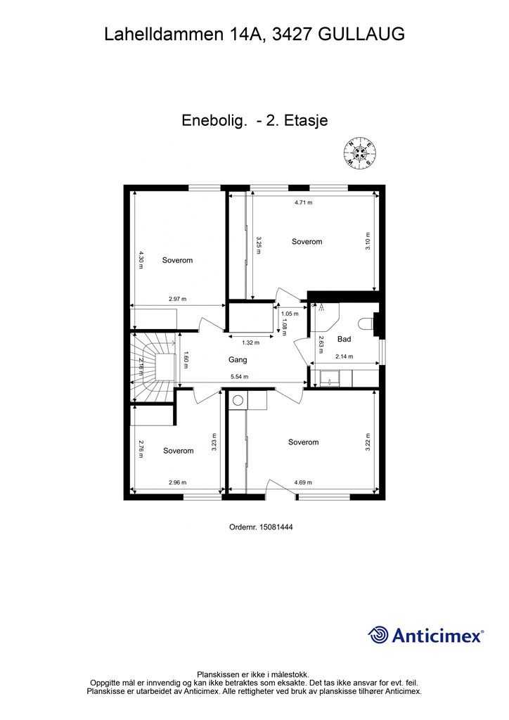 Plantegning - 2. etasje