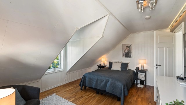 Soverom nummer to av totalt fem i hoveddelen.