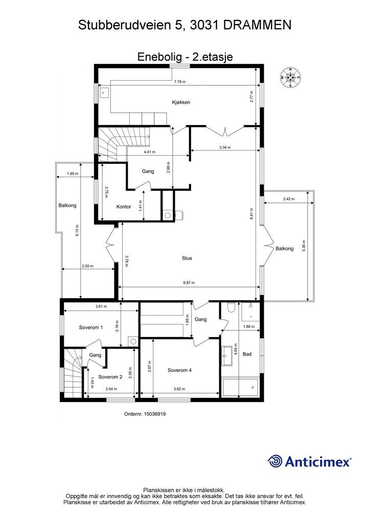 Plantegning 2. etasje