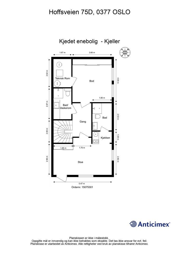 Plantegning - Underetasje