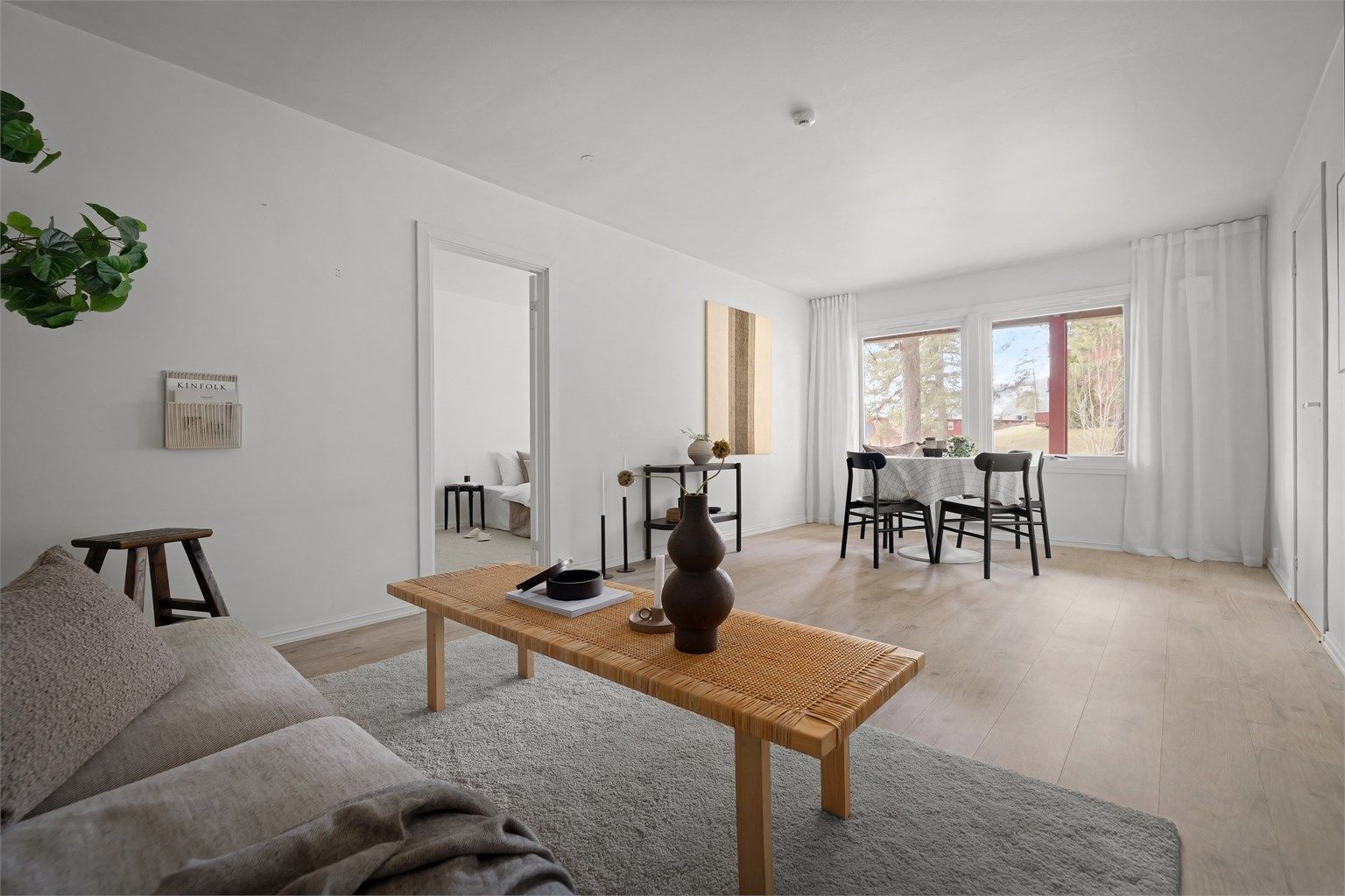 Lys og luftig 2-roms selveierleilighet med mulighet for å lage et ekstra soverom