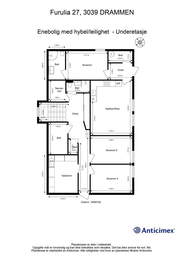 Plantegning - Underetasje