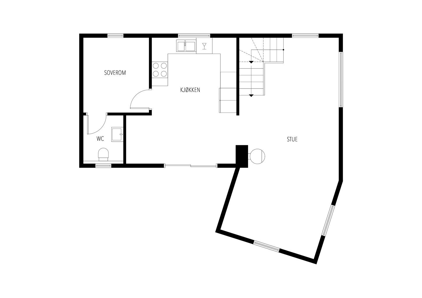 Plantegning andre etasje