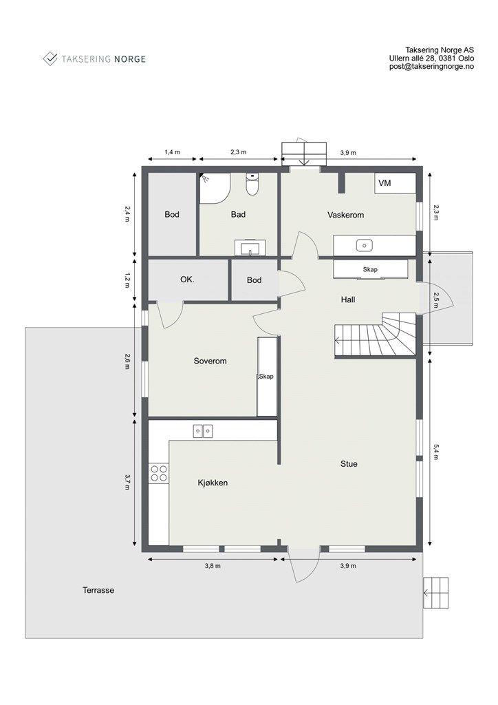 Plantegning 1. etasje