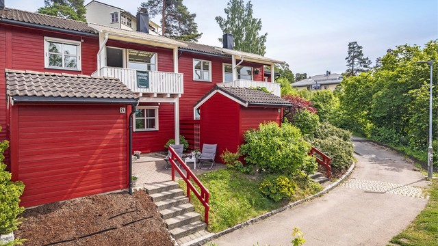 Her bor du fredelig og grønt med bilfrie internveier