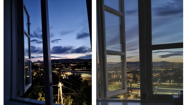 Selgers egne bilder fra utsikten på kveldstid.