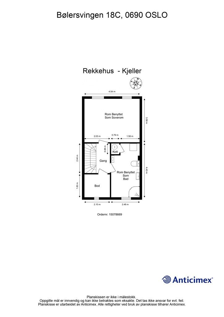 Plantegning - Kjeller.