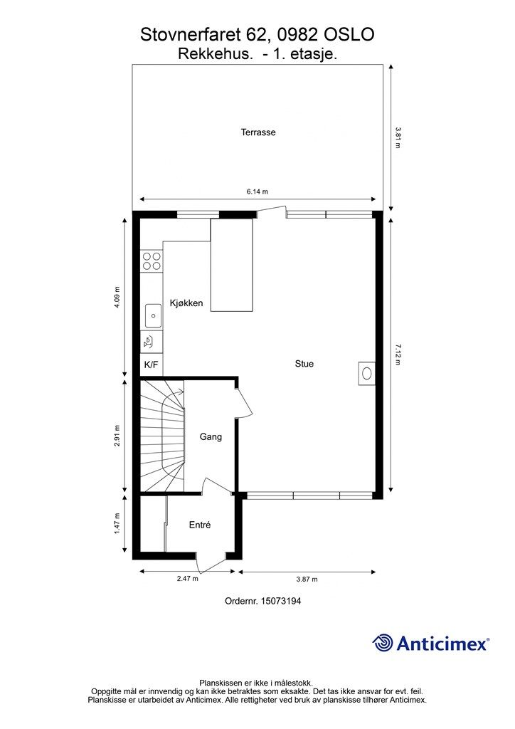 Plantegning- 1. etasje
