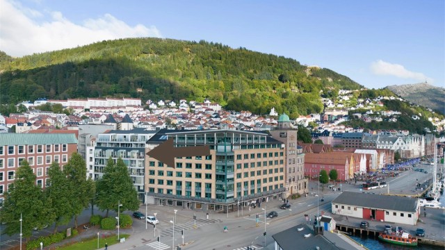 Leiligheten ligger i 6. etasje med nydelig utsikt.