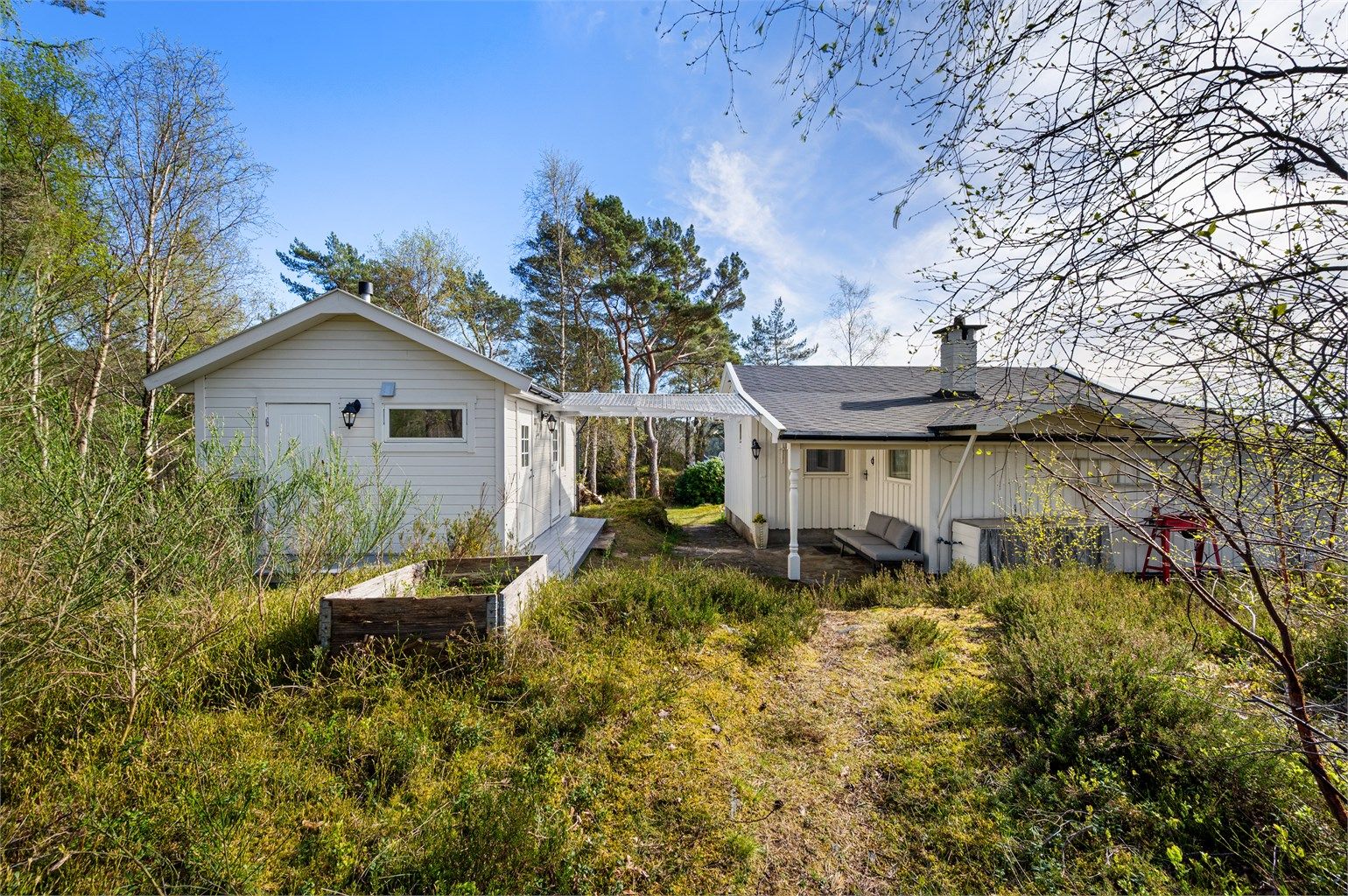 Anneks fra 2016 ligger like ved hytten