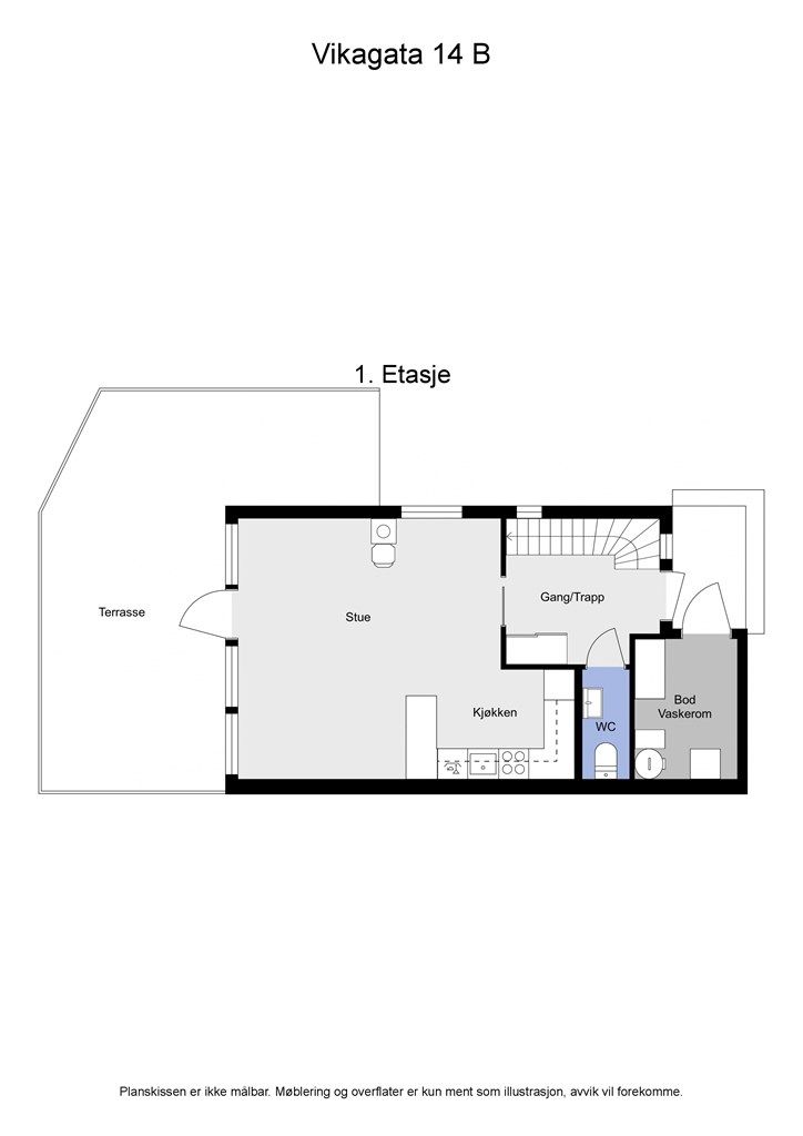 2 D plantegning 1. etasje