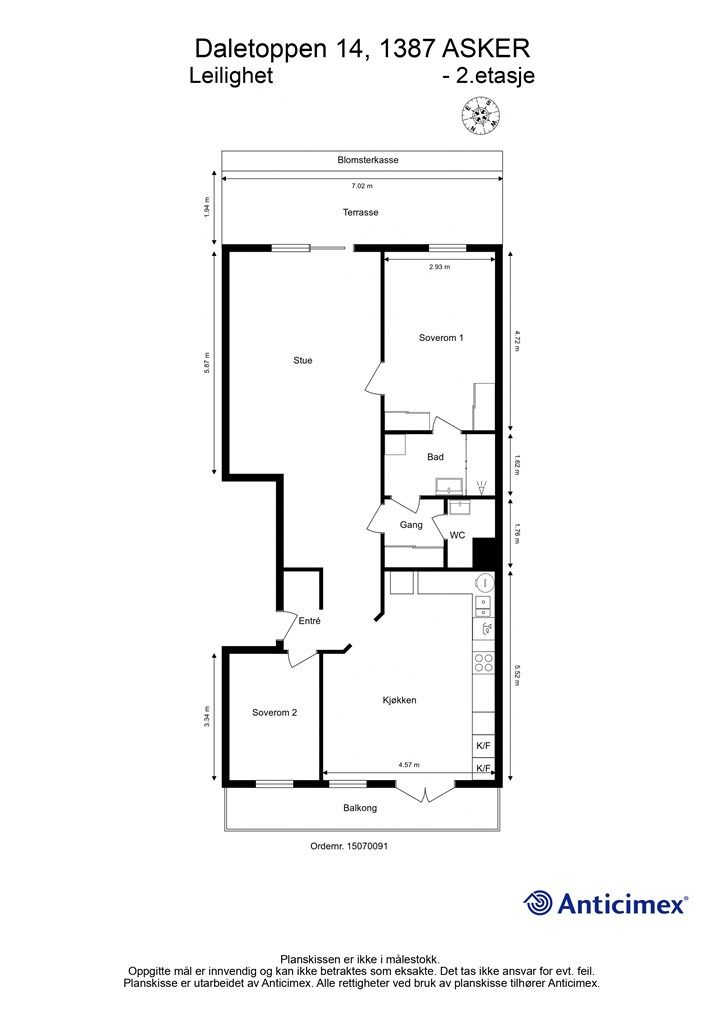 Plantegning - 2.etasje