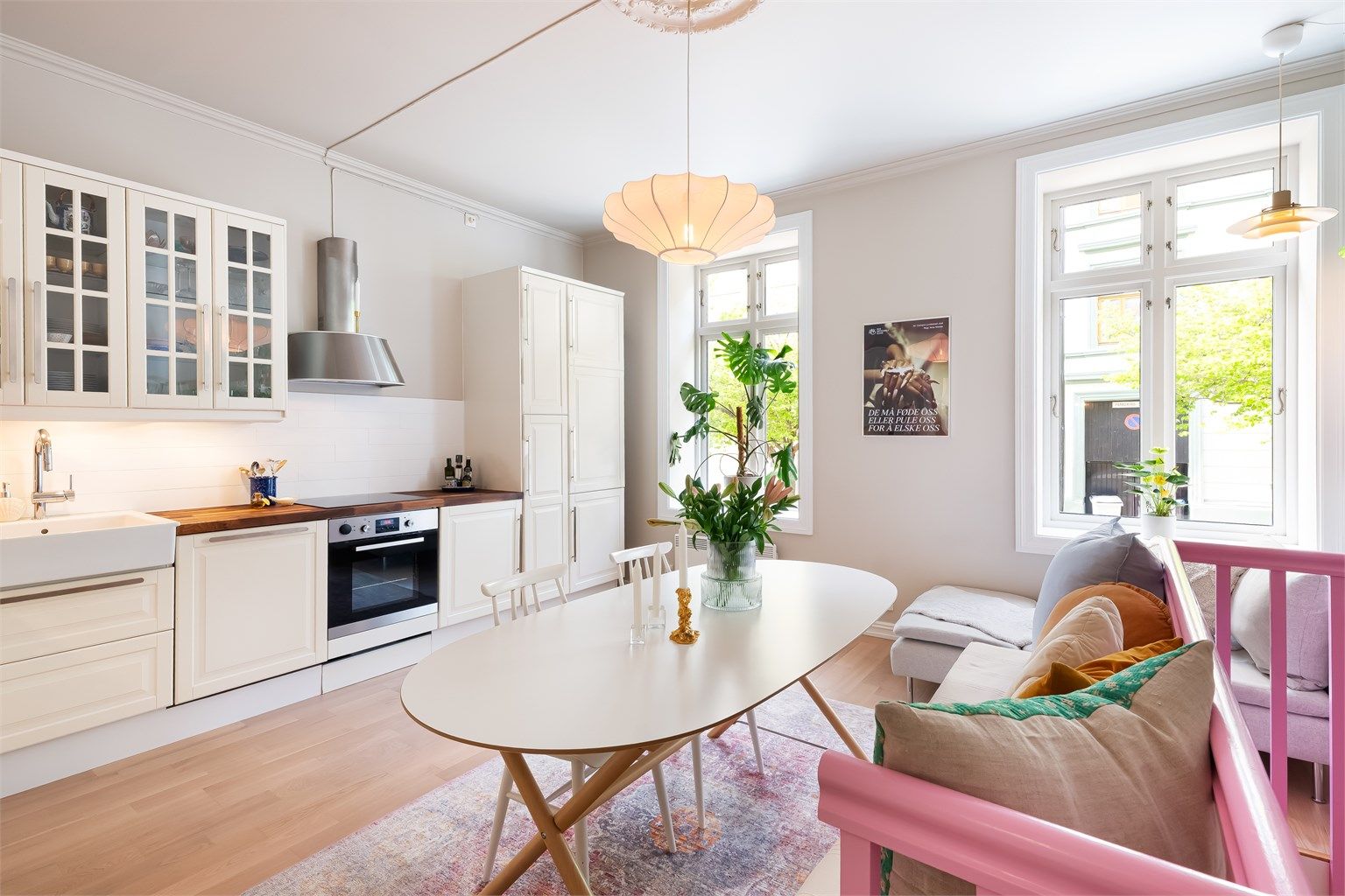 Her bor du med andre ord veldig sentralt til, men likevel tilbaketrukket. 