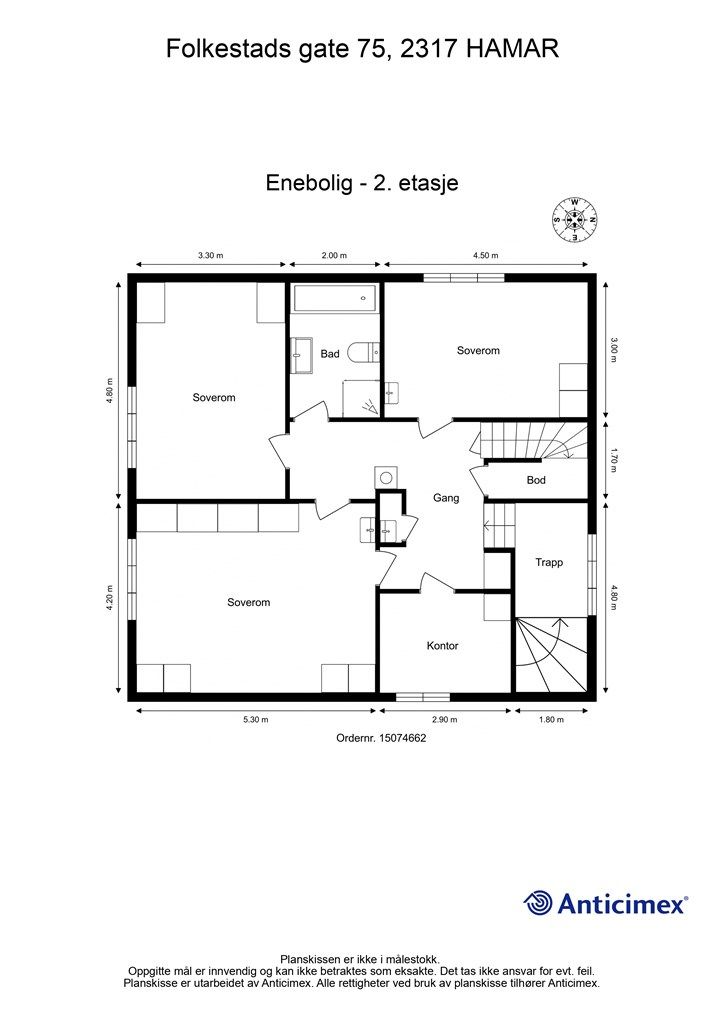 Plantegning 2. etasje