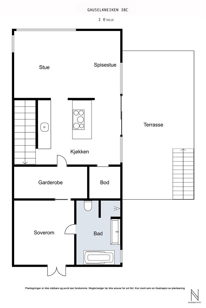 Planløsning 2 etasje.