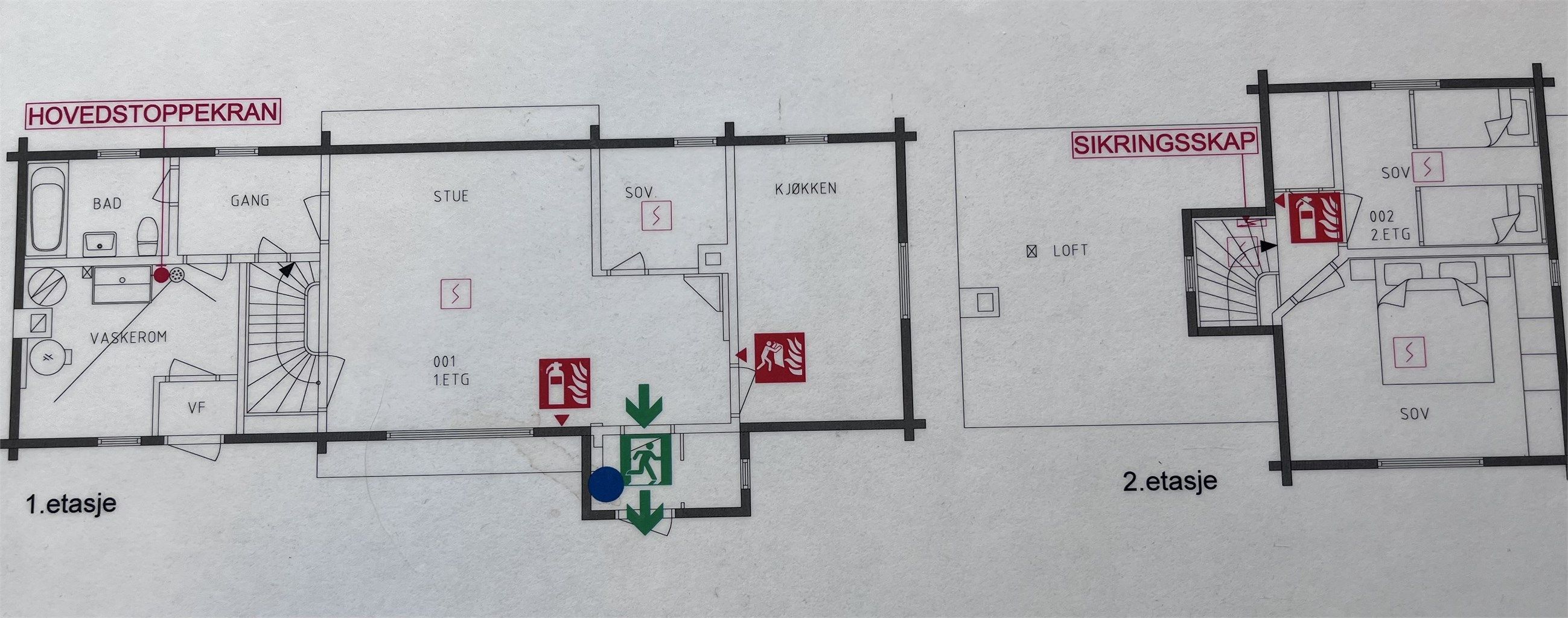Plantegning. Nb! Ikke målbar.