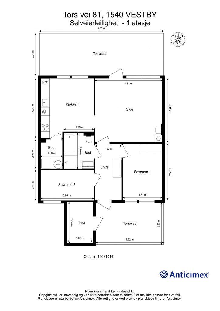 Planskissen er veiledende.