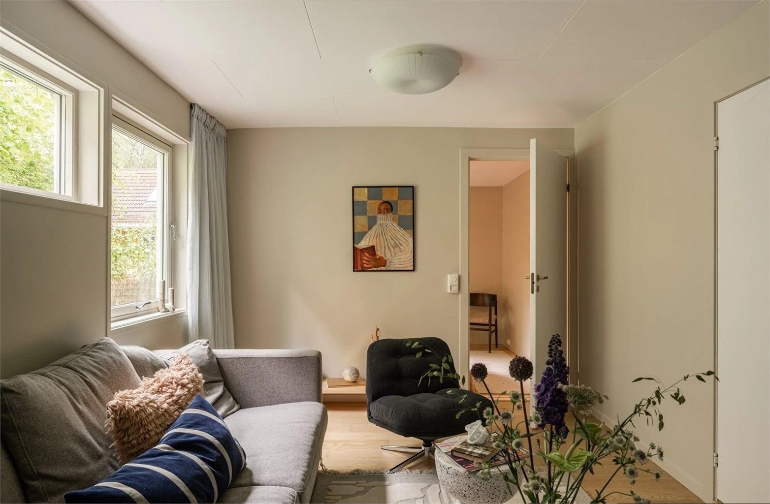 Arealet er perfekt både som hybeldel og som ekstra soverom til hoveddelen. 
