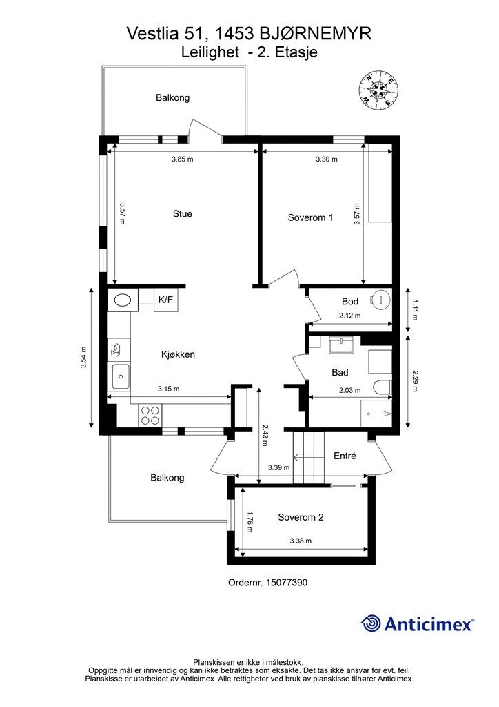 Plantegning 2. etasje 