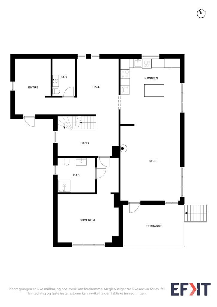 Plantegning 1. etasje. 