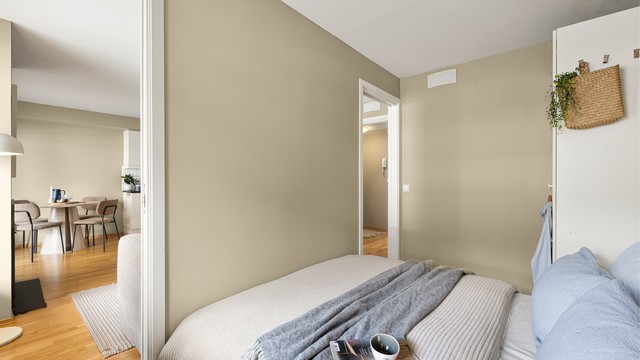 Leiligheten har balansert ventilasjon.