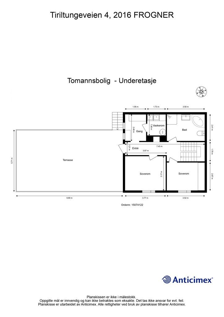 Plantegning- Underetasje.