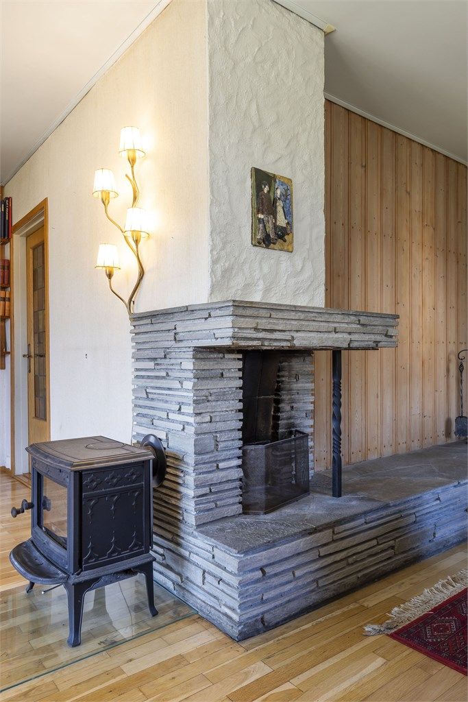 Vedovn og åpen peis