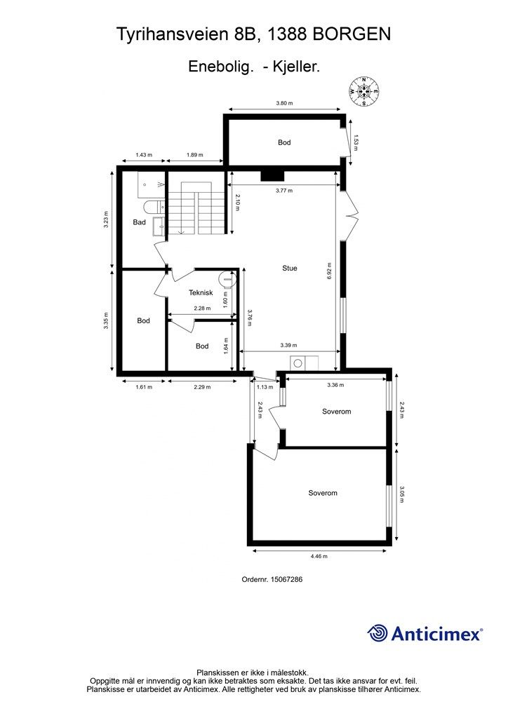 Plantegning - Kjeller