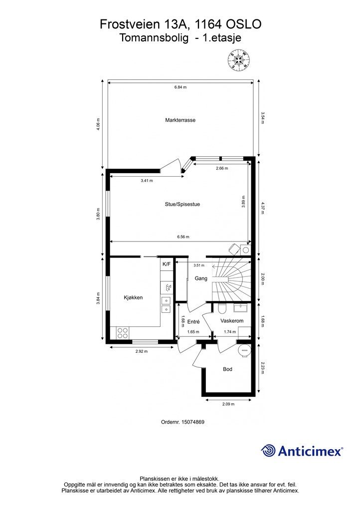 Plantegning - 1. etasje.
