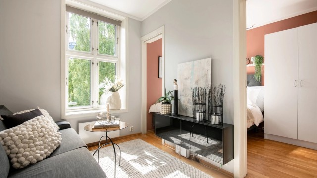 Velkommen til Søndre gate 8! En attraktiv og meget sentral leilighet. Perfekt førstegangskjøp! Foto: Lars Gartå.